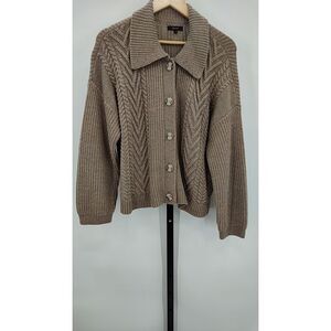 Quince Womens Australian Merino Wool Cable Cardigan - S